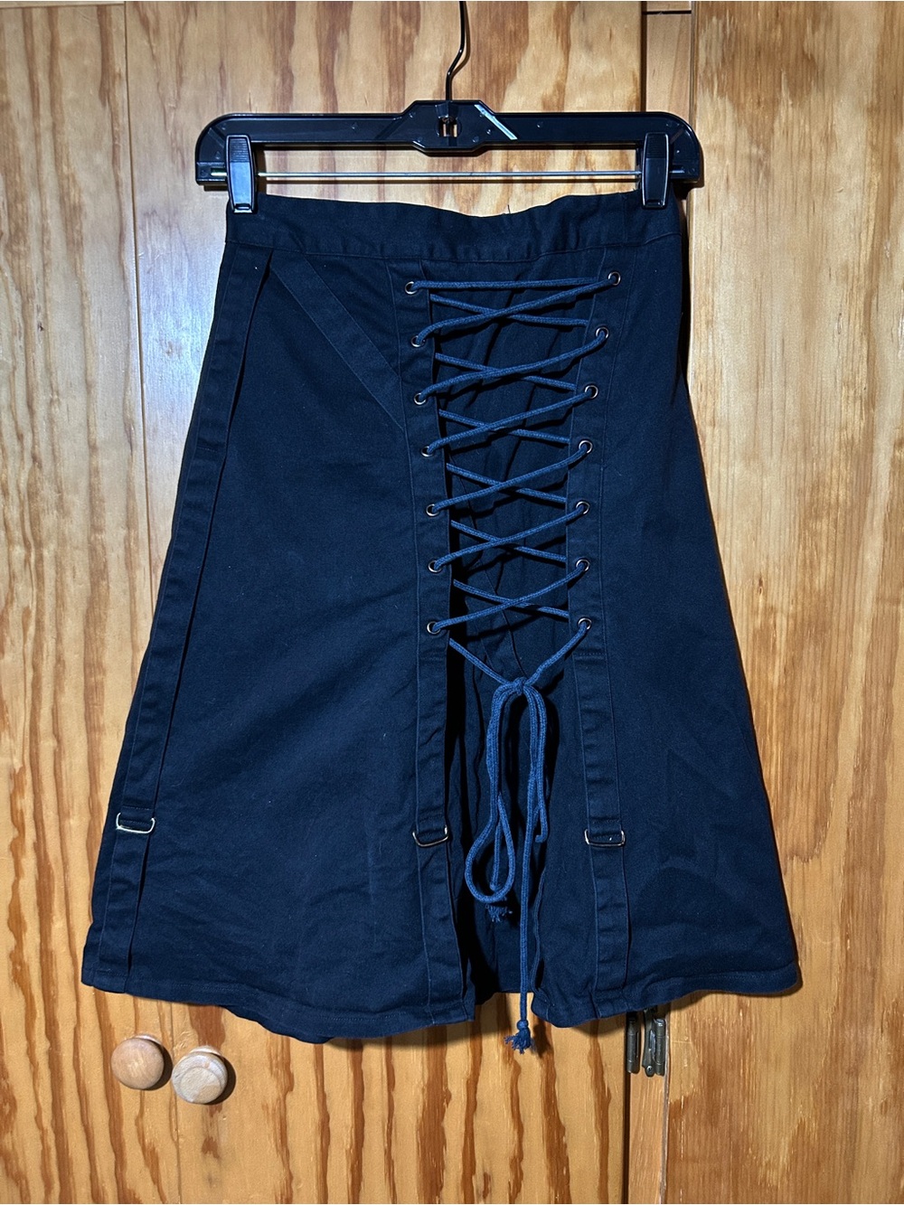 Y2K ILLIG Corset Front Skirt with Buckles Goth